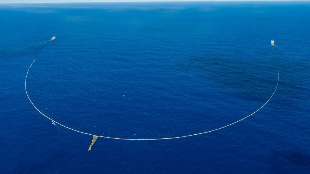 The Ocean Cleanup deploys System 03 for the first time in 2024